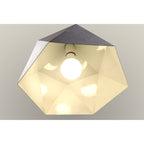 NL84619 Isle Single Pendant Adjustable Graphite/White Inner