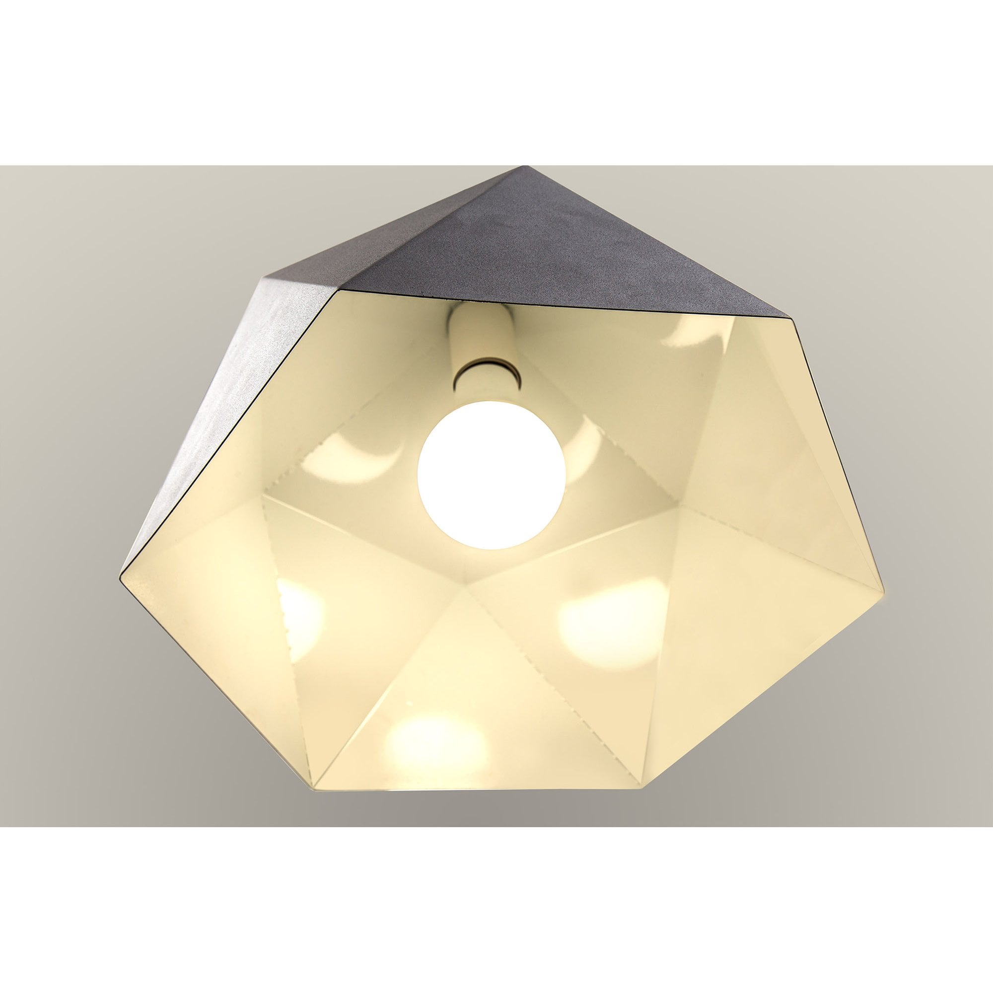 NL84619 Isle Single Pendant Adjustable Graphite/White Inner