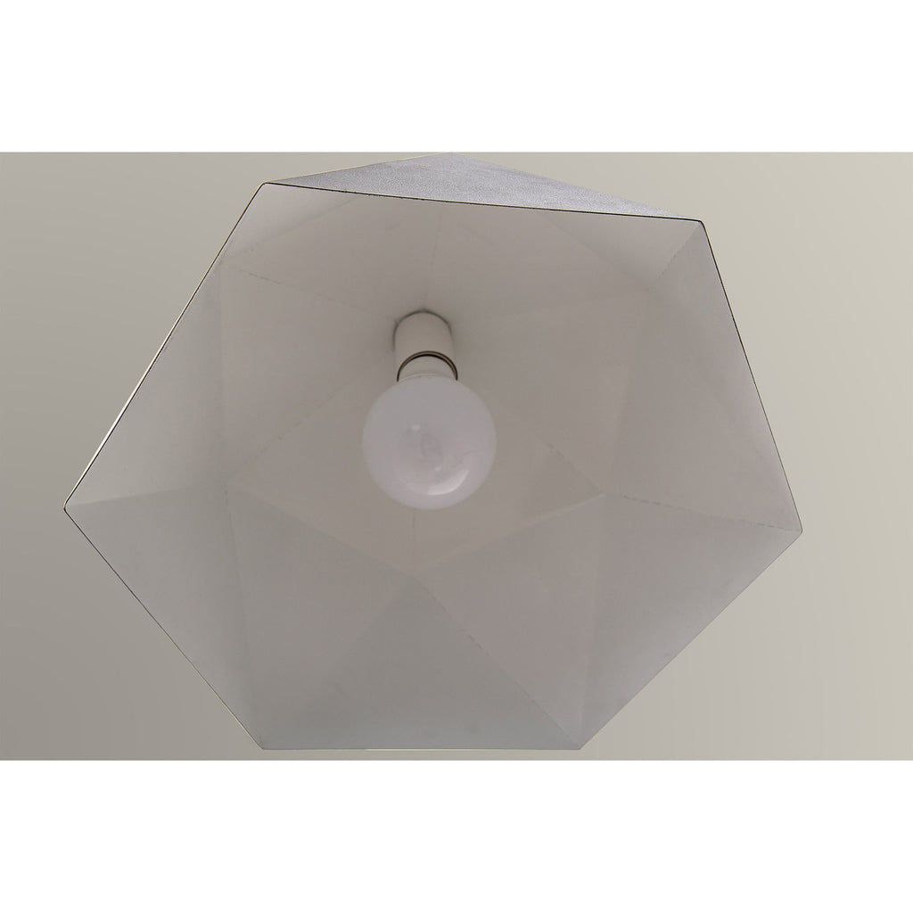 NL84619 Isle Single Pendant Adjustable Graphite/White Inner