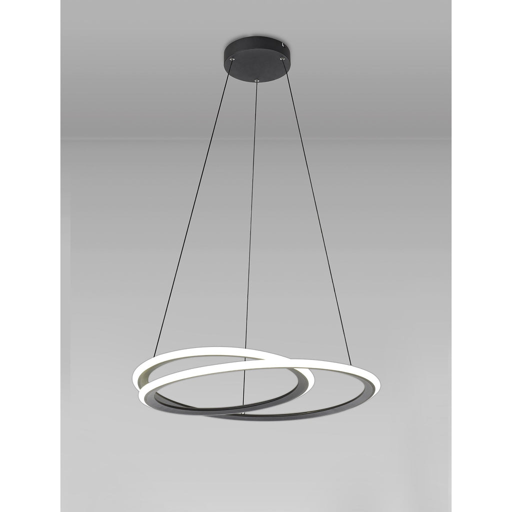 NL84629 Melisa LED Pendant 3 Step Dimming Black