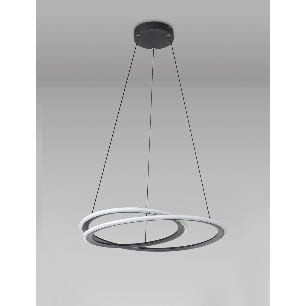 NL84629 Melisa LED Pendant 3 Step Dimming Black