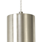 NL84639 Olivia Narrow Pendant Satin Nickel/Opal Glass & Clear Twisted Cable