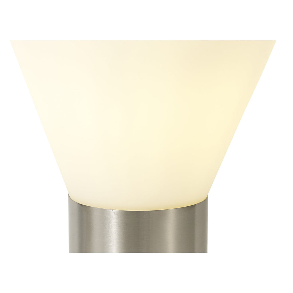 NL84659 Olivia Narrow Table Lamp Satin Nickel/Opal Glass