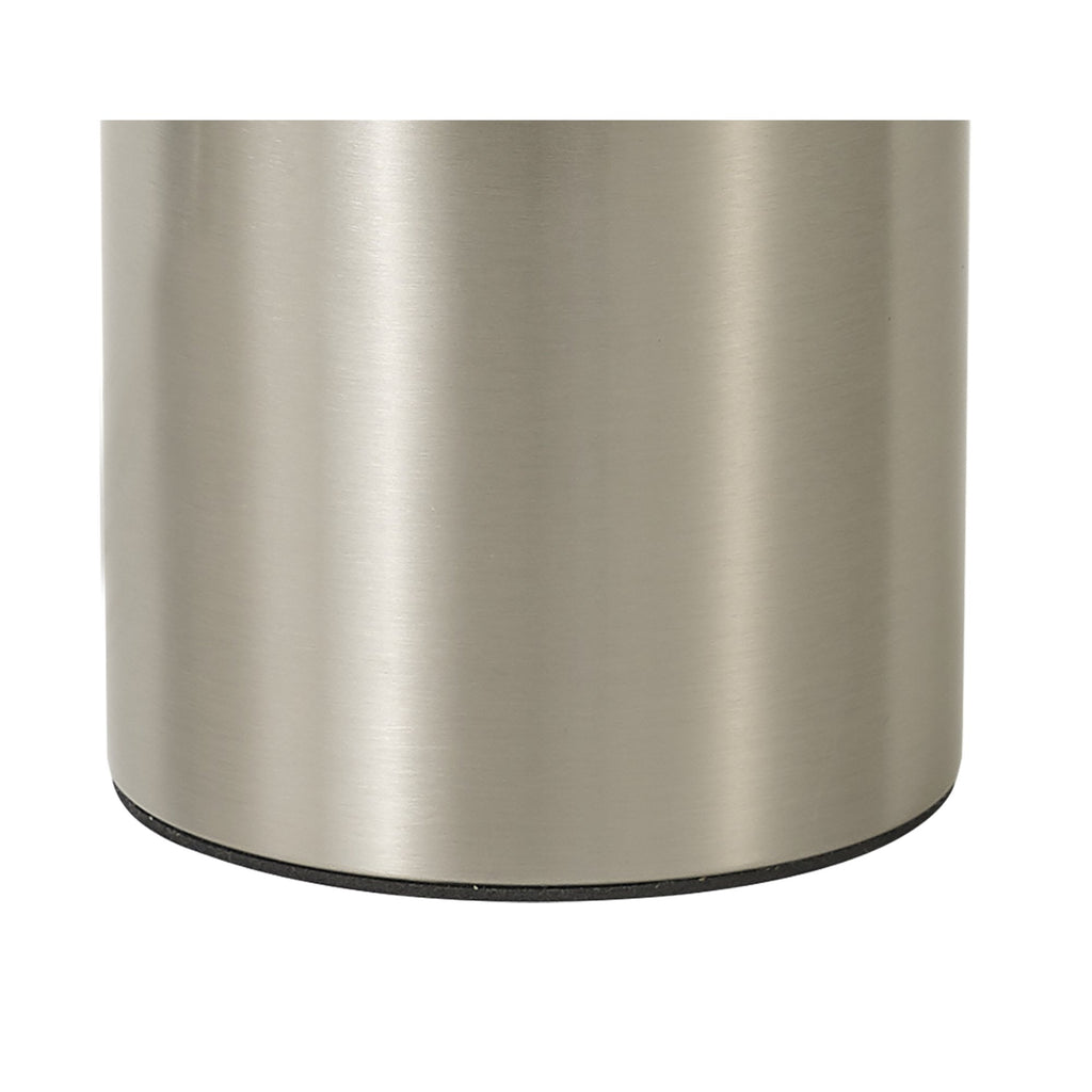 NL84659 Olivia Narrow Table Lamp Satin Nickel/Opal Glass