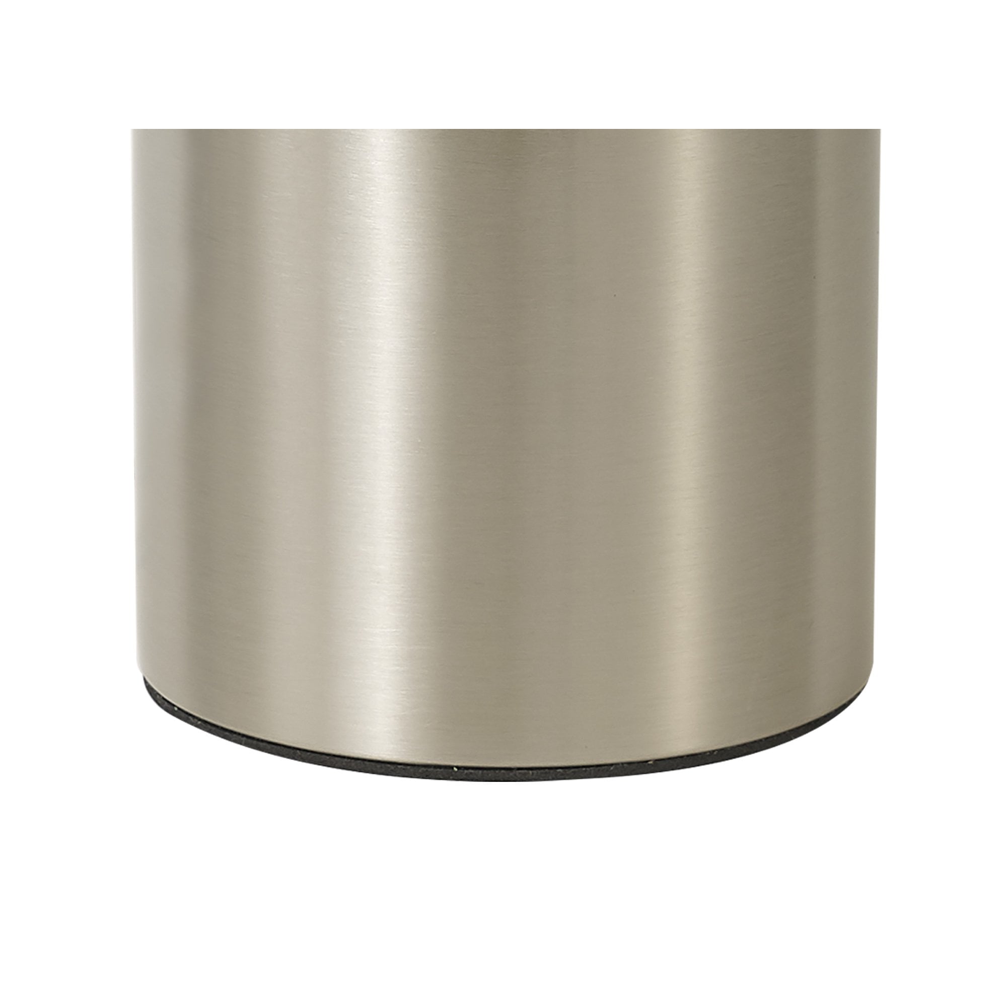 NL84669 Olivia Wide Table Lamp Satin Nickel/Opal Glass