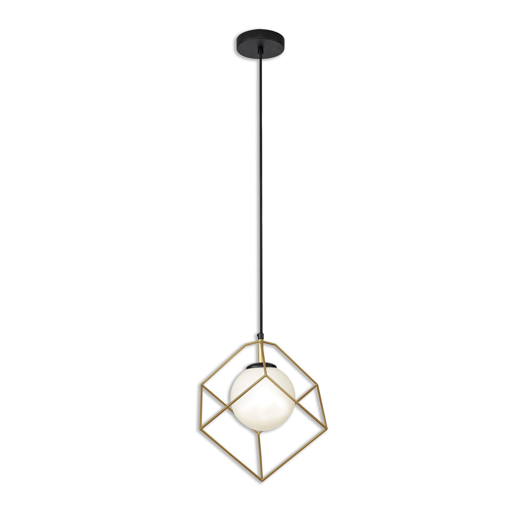 NL84839 Helma Single Pendant Adjustable Matt Black/Painted Gold