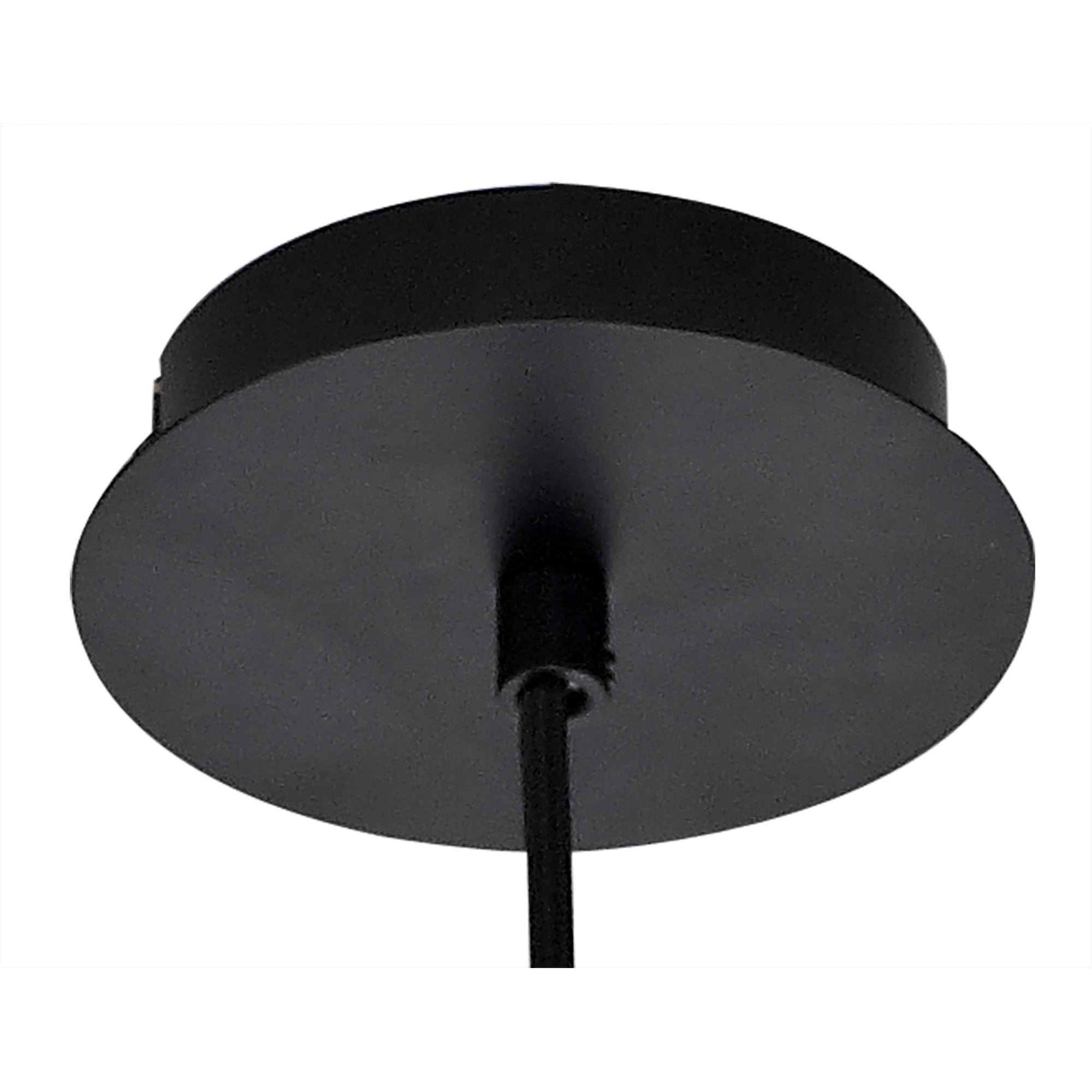 NL84859 Kane Pendant 20cm Cone Matt Black & Smoke