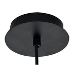 NL84869 Kane Pendant 15cm Dome Matt Black & Smoke