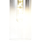 NL84879 Tokyo Slim Single Switched Wall Lamp Black/Smoke Fade Glass