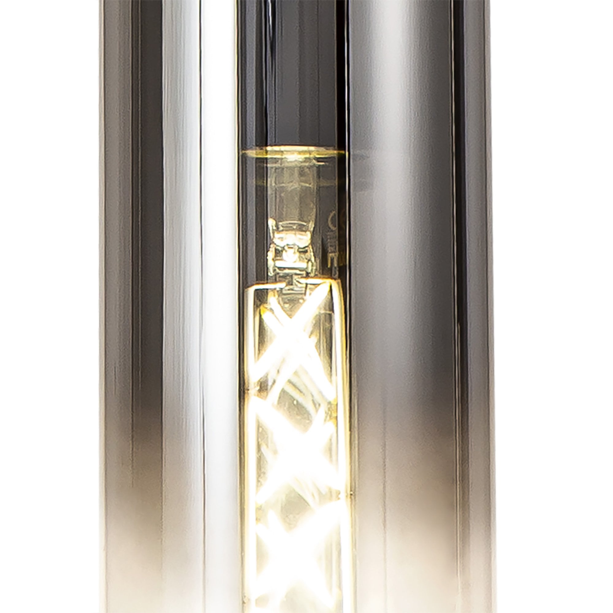NL84889 Tokyo Slim Single Pendant Adjustable Black/Smoke Fade Glass