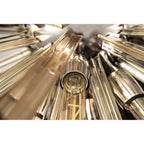 NL85089 Clover 8 Light Semi Flush Brown Oxide / Champagne Gold Glass