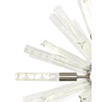 NL85099 Clover 10 Light Round Pendant Polished Nickel / Clear Glass