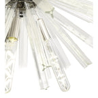 NL85099 Clover 10 Light Round Pendant Polished Nickel / Clear Glass