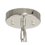 NL85099 Clover 10 Light Round Pendant Polished Nickel / Clear Glass