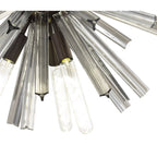 NL85139 Clover 10 Light Round Pendant Brown Oxide / Smoke Glass