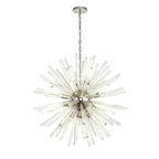 NL85159 Clover 16 Light Round Pendant Polished Nickel / Clear Glass