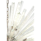 NL85159 Clover 16 Light Round Pendant Polished Nickel / Clear Glass