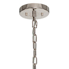NL85169 Clover 16 Light Round Pendant Polished Nickel / Smoke Glass