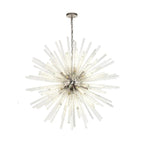 NL85219 Clover 32 Light Round Pendant Polished Nickel / Clear Glass