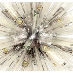 NL85219 Clover 32 Light Round Pendant Polished Nickel / Clear Glass
