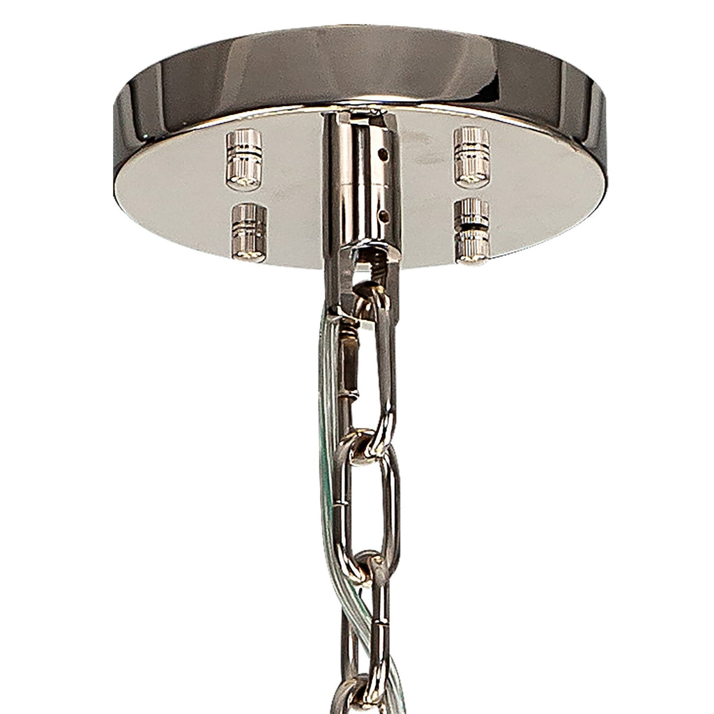 NL85219 Clover 32 Light Round Pendant Polished Nickel / Clear Glass