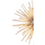 NL85239 Clover 32 Light Round Pendant Polished Nickel / Champagne Glass