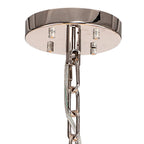 NL85239 Clover 32 Light Round Pendant Polished Nickel / Champagne Glass
