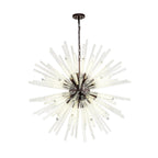 NL85249 Clover 32 Light Round Pendant Brown Oxide / Clear Glass