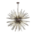NL85259 Clover 32 Light Round Pendant Brown Oxide / Smoke Glass