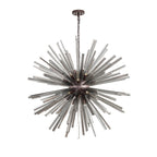 NL85259 Clover 32 Light Round Pendant Brown Oxide / Smoke Glass