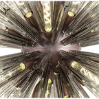 NL85259 Clover 32 Light Round Pendant Brown Oxide / Smoke Glass