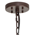 NL85259 Clover 32 Light Round Pendant Brown Oxide / Smoke Glass
