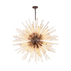 NL85269 Clover 32 Light Round Pendant Brown Oxide / Champagne Glass
