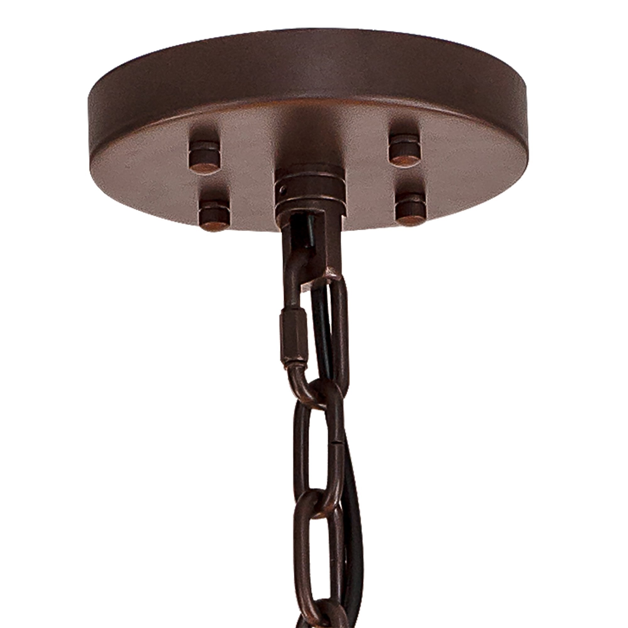 NL85269 Clover 32 Light Round Pendant Brown Oxide / Champagne Glass