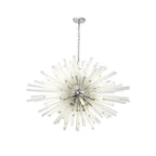 NL85279 Clover 32 Light Oval Pendant Polished Nickel / Clear Glass
