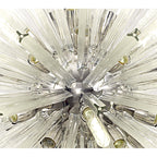 NL85279 Clover 32 Light Oval Pendant Polished Nickel / Clear Glass