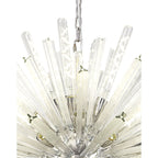 NL85279 Clover 32 Light Oval Pendant Polished Nickel / Clear Glass