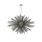 NL85289 Clover 32 Light Oval Pendant Polished Nickel / Smoke Glass