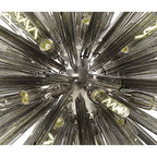 NL85289 Clover 32 Light Oval Pendant Polished Nickel / Smoke Glass