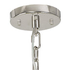 NL85289 Clover 32 Light Oval Pendant Polished Nickel / Smoke Glass