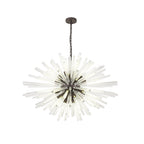 NL85309 Clover 32 Light Oval Pendant Brown Oxide / Clear Glass