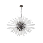 NL85309 Clover 32 Light Oval Pendant Brown Oxide / Clear Glass