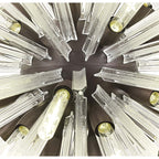 NL85309 Clover 32 Light Oval Pendant Brown Oxide / Clear Glass
