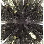 NL85319 Clover 32 Light Oval Pendant Brown Oxide / Smoke Glass