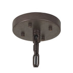 NL85319 Clover 32 Light Oval Pendant Brown Oxide / Smoke Glass
