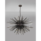 NL85319 Clover 32 Light Oval Pendant Brown Oxide / Smoke Glass