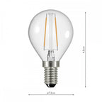 BUL-E14-LED-15-I E14 Golf Ball 4w LED Single Bulb Warm White Dimmable