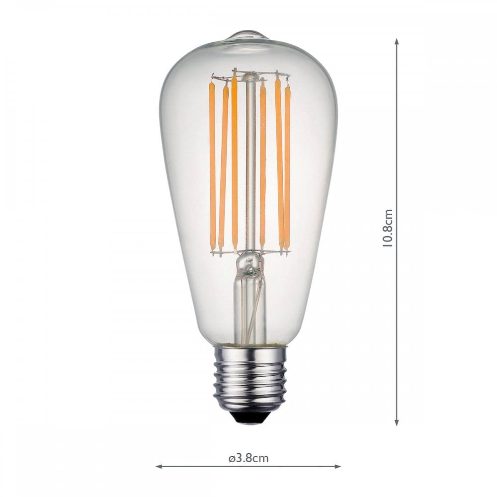BUL-E27-LED-15-I E27 Rustika 7w LED Single Bulb Warm White Dimmable