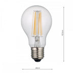 BUL-E27-LED-16-I E27 GLS 8w LED Single Bulb Warm White Dimmable