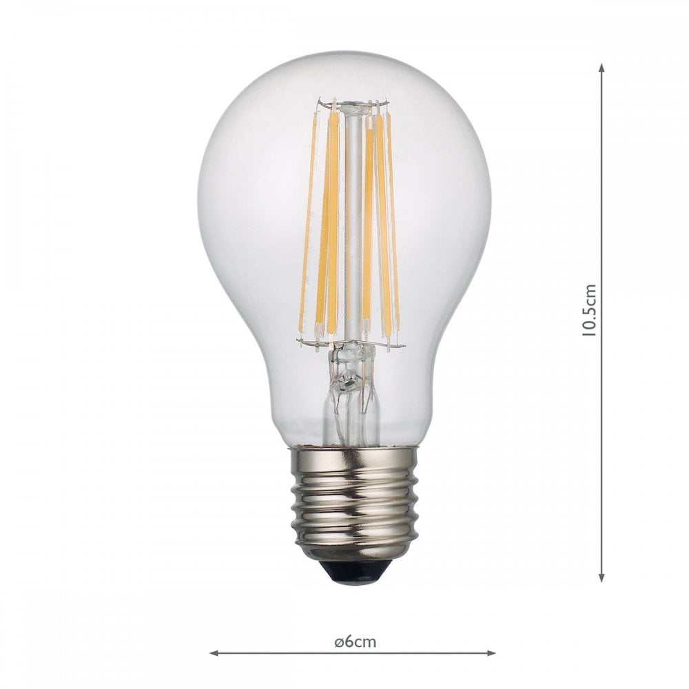 BUL-E27-LED-16-I E27 GLS 8w LED Single Bulb Warm White Dimmable